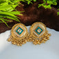 Green Meera Golden Ghungroo Earring