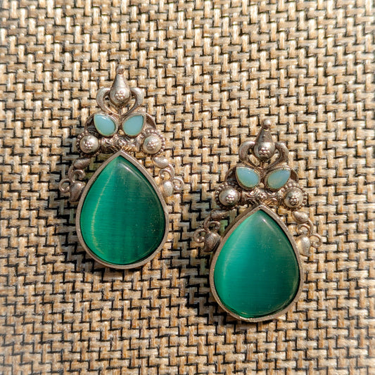 Mint Drop Earring