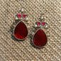 Red Drop Earring