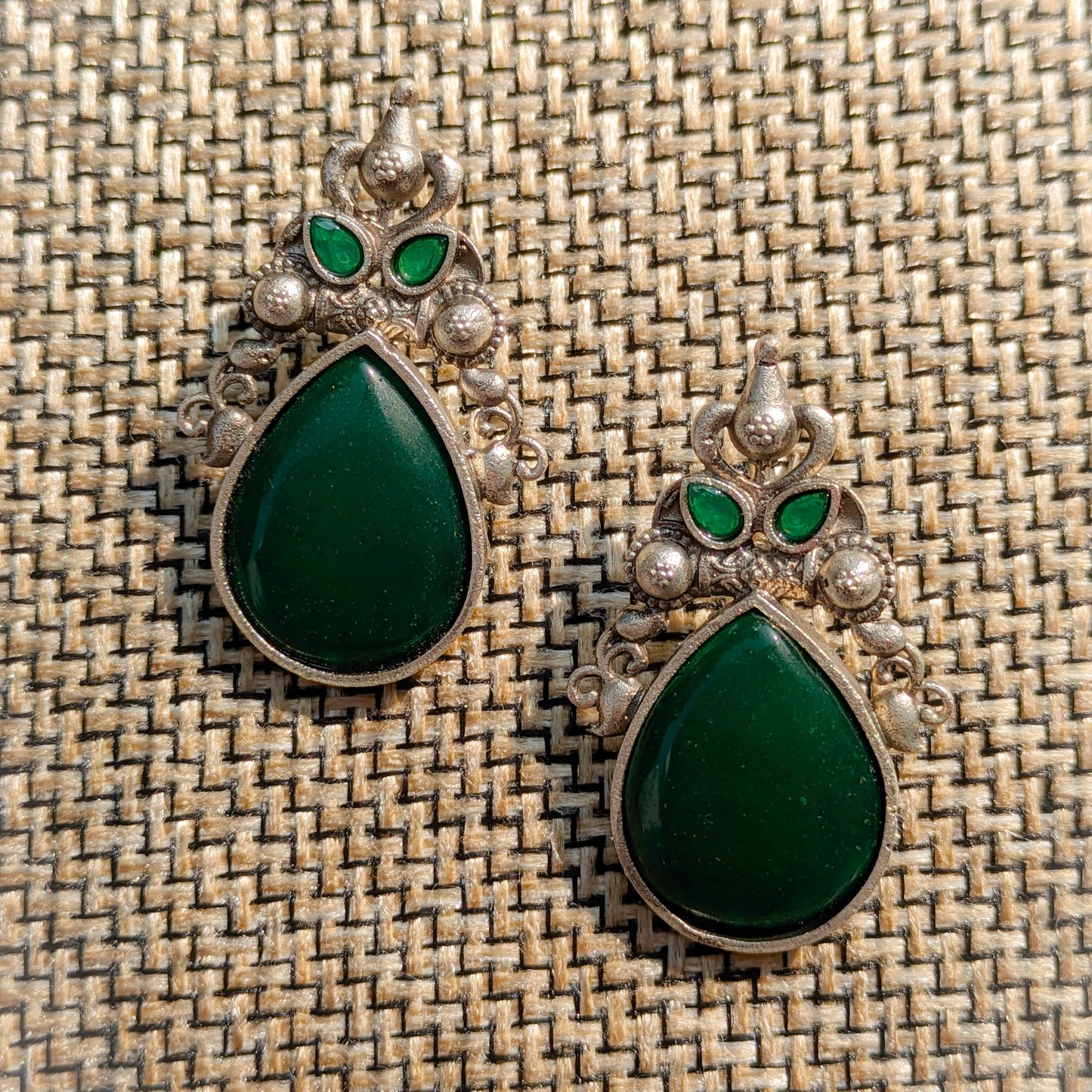 Green Drop Earring