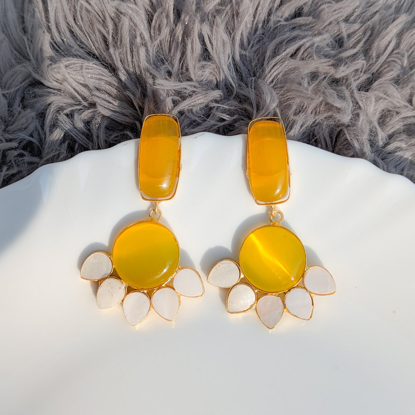 Yellow Sunflower Earring