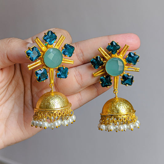 Sunflower Jhumka Earring