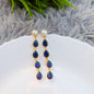 Navy Blue Dangler Monalisa Stone Earring